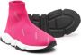 Balenciaga Kids Speed logo-print sock sneakers Pink - Thumbnail 2