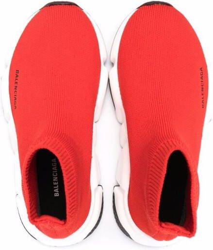 Balenciaga Kids Speed sock sneakers Red