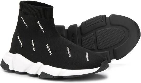 Balenciaga Kids Speed sock-style sneakers Black