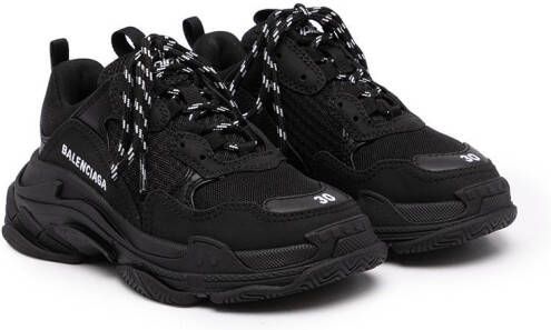 Balenciaga Kids Triple S low-top sneakers Black