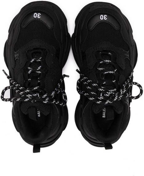 Balenciaga Kids Triple S low-top sneakers Black