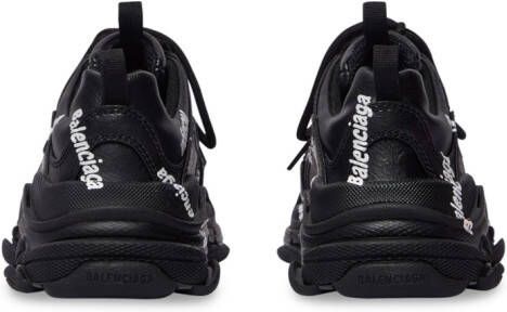 Balenciaga Kids Triple S logo-print sneakers Black