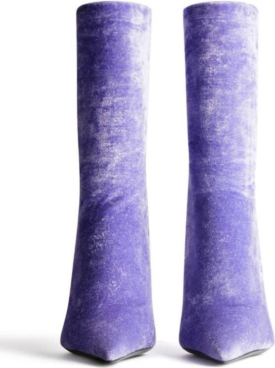 Balenciaga Knife 110mm ankle boots Purple