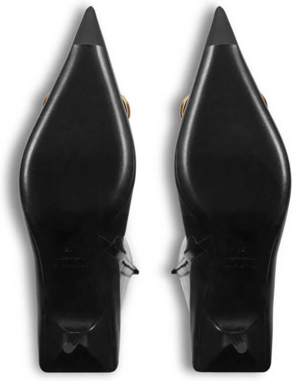 Balenciaga Knife 80mm leather boots Black