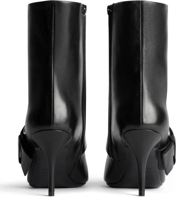 Balenciaga Knife Belt 80mm ankle boots Black