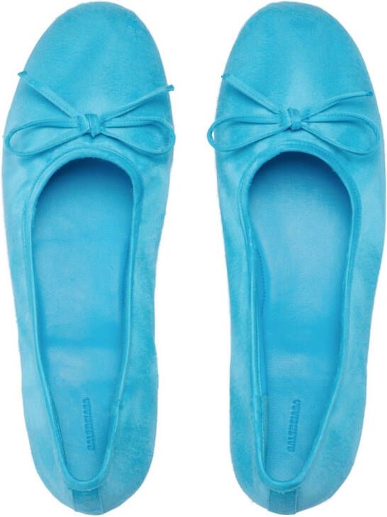 Balenciaga Leopold ballerina shoes Blue