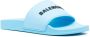 Balenciaga logo-detail pool slides Blue - Thumbnail 2