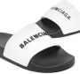 Balenciaga logo-embellished flat slides Black - Thumbnail 2