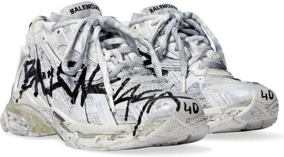 Balenciaga logo-print low-top sneakers White