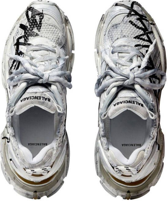 Balenciaga logo-print low-top sneakers White