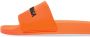 Balenciaga logo-print rubber sliders Orange - Thumbnail 2