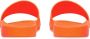 Balenciaga logo-print rubber sliders Orange - Thumbnail 3