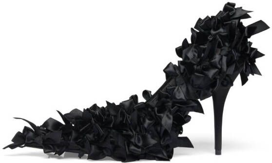 Balenciaga Marie-Antoinette 110mm bow-embellished pumps Black
