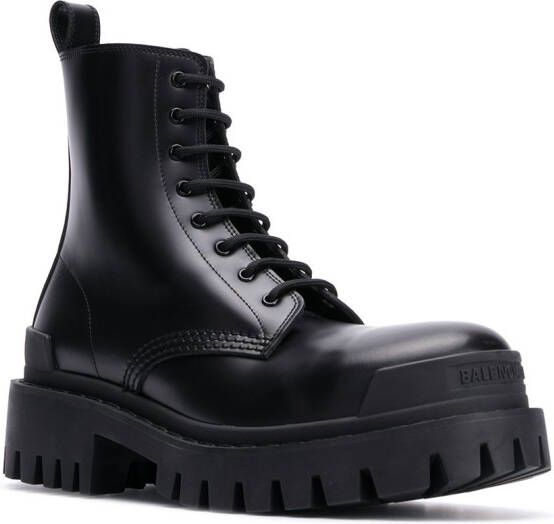 Balenciaga Strike 20mm lace-up boots Black