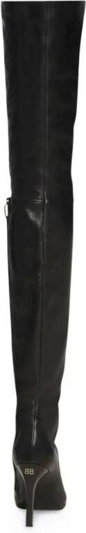 Balenciaga Odeon 100mm over-the-knee leather boots Black
