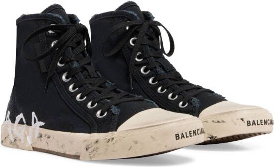 Balenciaga Paris high-top sneakers Black