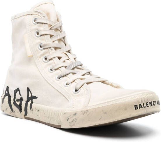 Balenciaga Paris high-top sneakers Neutrals