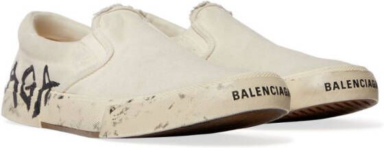 Balenciaga Paris slip-on sneakers Neutrals