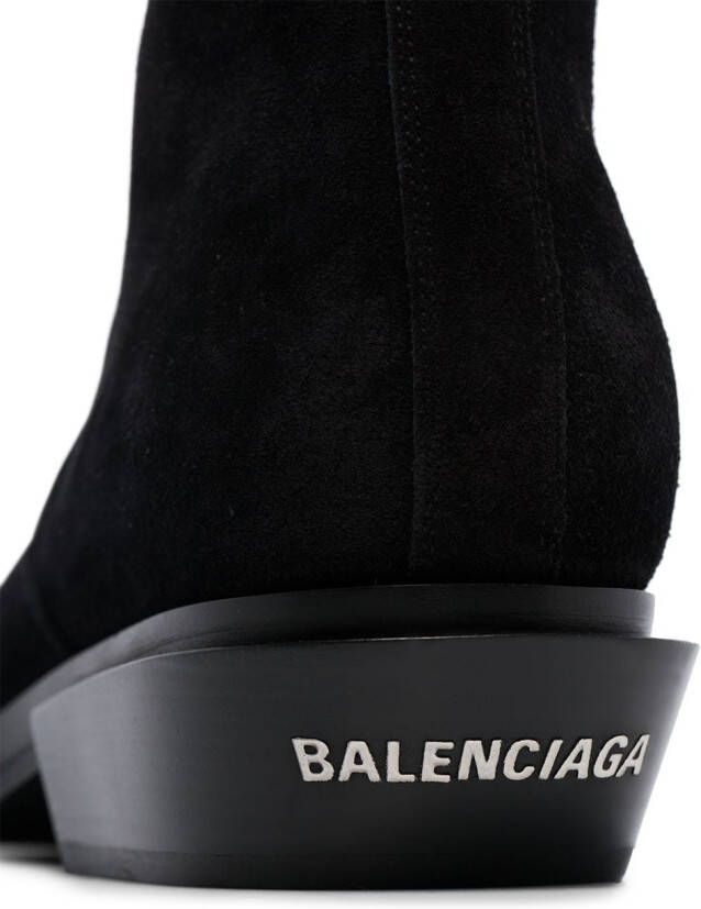 Balenciaga pointed toe ankle boots Black