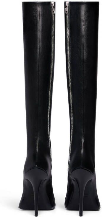Balenciaga pointed-toe knee-high boots Black
