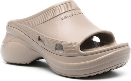 Balenciaga Pool Crocs™ slide sandals Neutrals