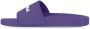 Balenciaga Pool logo-embossed slides Purple - Thumbnail 4