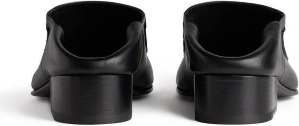 Balenciaga Romeo raised-toecap leather mules Black