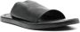Balenciaga round-open toe leather sandals Black - Thumbnail 2