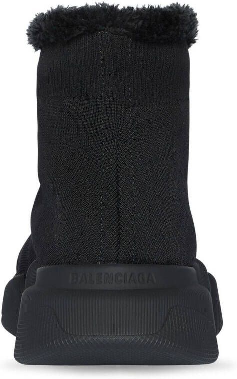 Balenciaga Speed 2.0 faux-fur sneakers Black