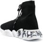Balenciaga Speed 2.0 Graffiti sneakers Black - Thumbnail 3