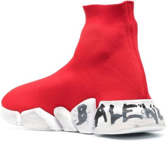 Balenciaga Speed 2.0 Graffiti sneakers Red