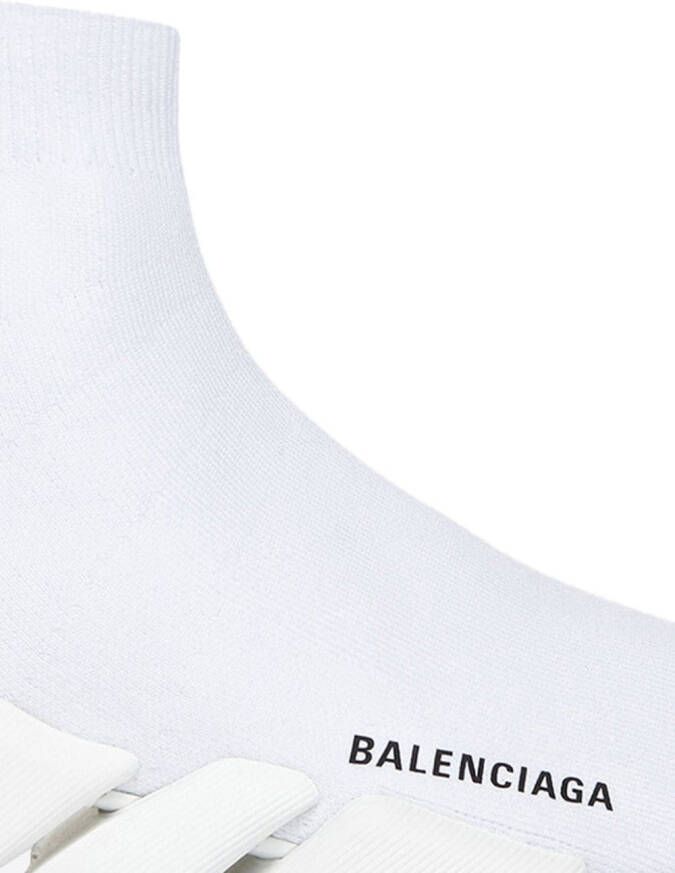 Balenciaga Speed 2.0 logo-print sneakers White