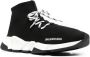 Balenciaga Speed lace-up knitted sneakers Black - Thumbnail 4