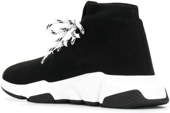 Balenciaga Speed lace-up knitted sneakers Black
