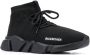 Balenciaga Speed lace-up knitted sneakers Black - Thumbnail 2