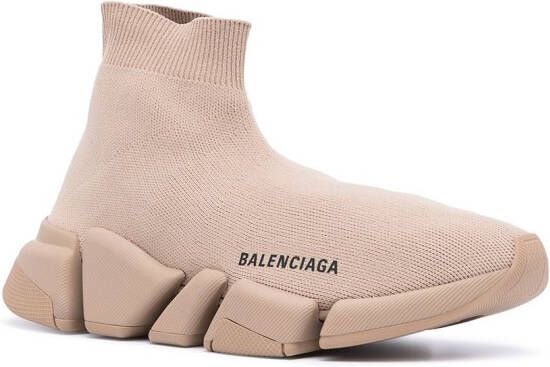 Balenciaga Speed 2.0 knitted sneakers Neutrals