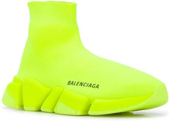 Balenciaga Speed.2 Lt Knit Sole Mono FL sock sneakers Yellow