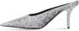 Balenciaga Square Knife 80mm lamé mules Silver - Thumbnail 5