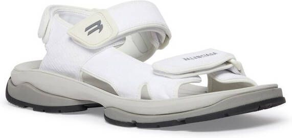 Balenciaga Tourist touch-strap open-toe sandals White