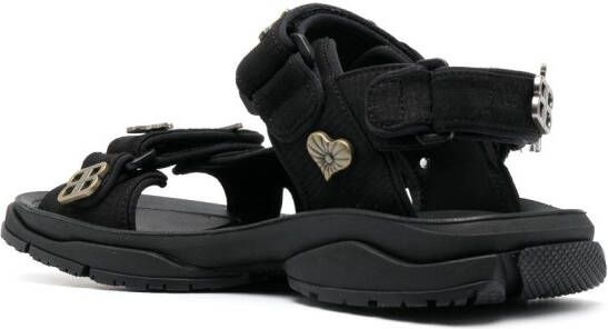 Balenciaga Tourist touch-strap sandals Black