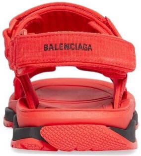 Balenciaga Tourist touch-strap sandals Red