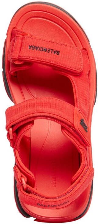 Balenciaga Tourist touch-strap sandals Red