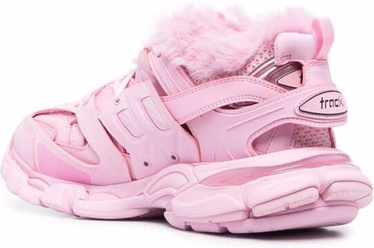 Balenciaga Track faux fur sneakers Pink