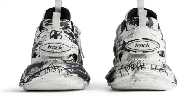 Balenciaga Track graffiti-print chunky sneakers White