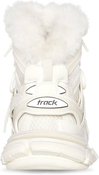 Balenciaga Track Hike fur-fur sneaker boots Neutrals