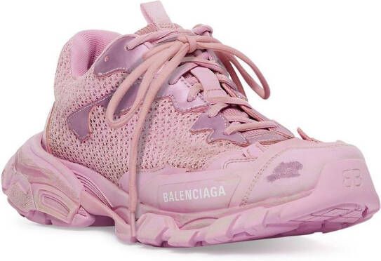 Balenciaga Track lace-up logo-print sneakers Pink