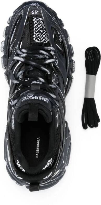 Balenciaga Track sketch-print panelled sneakers Black