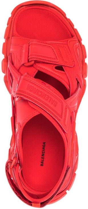 Balenciaga Track touch-strap sandals Red