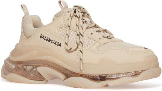 Balenciaga Triple S clear-sole sneakers Neutrals