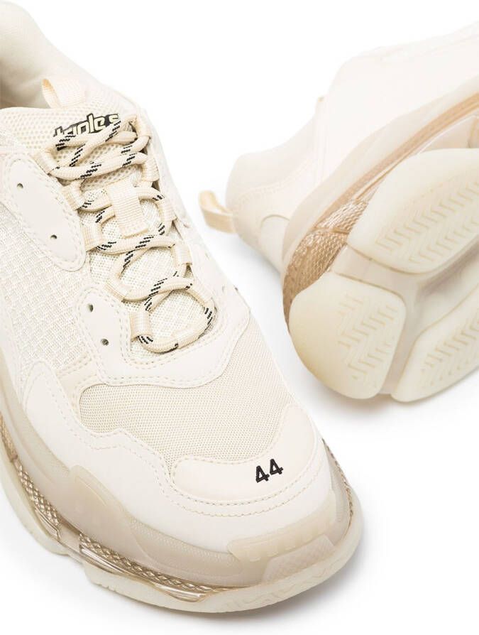 Balenciaga Triple S clear-sole sneakers Neutrals